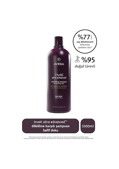 İnvati Ultra Advanced Dökülme Karşıtı Şampuan: Hafif Doku 1000ml