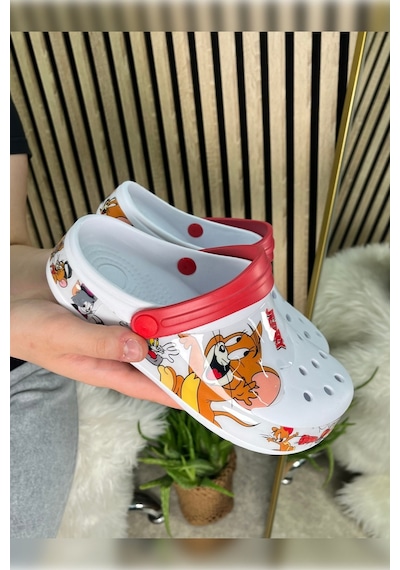 Günlük Anne Kız Terlik Sabo Hemşire Doktor Aşçı Sandalet Desenli Taban Crocs Crf-8246 Tomvejerry Günlük Anne Kız Terlik Sabo Hemşire Doktor Aşçı Sandalet Desenli Taban Crocs Crf-8246 Tomvejerry