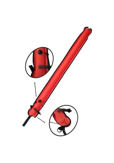 Kraken Şamandıra Sinyal. Smb. Turuncu. İnflatörden Dolum. 115CM Çok Renkli