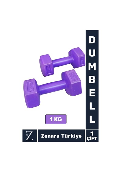 Avessa Premium Yüksek Kalite Sert Plastik Egzersiz Pilates Isınma Ev Hafif Ağırlık Antrenman 2x1 Kg Dambıl
