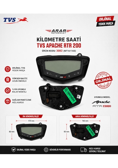 Tvs Apache Rtr 200 Kilometre Saati -3082 Nf161160