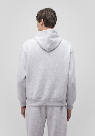 Mavi - Mavi Logo Baskılı Kapüşonlu Gri Sweatshirt 0s10173-82498 Gri