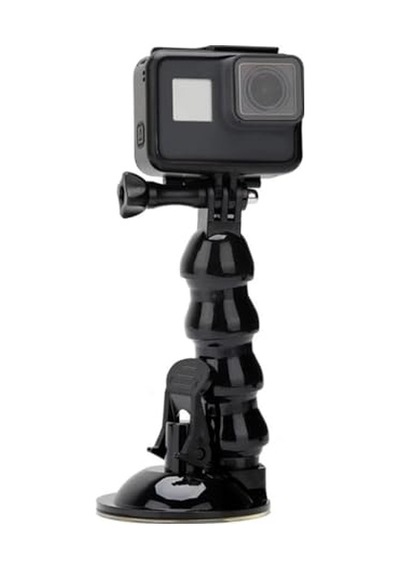 Ax-231t Vantuzlu Araç İçi Esnek Kamera Ve Telefon Tutucu Gopro, Insta360, Djı Osmo Action, Akıllı Telefonlar İl Diğer