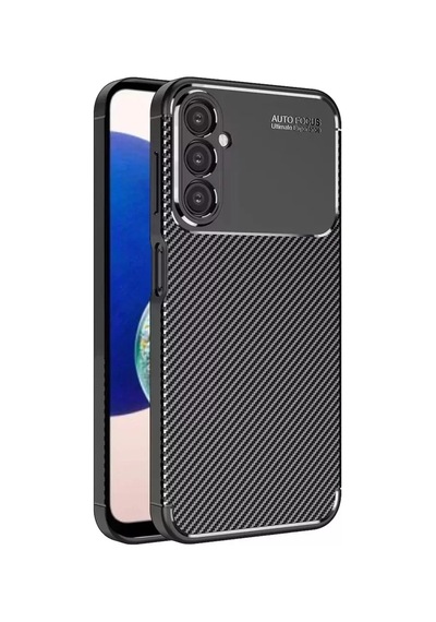 Newface Samsung Galaxy A05s Kılıf Auto Focus Karbon Kapak - Siyah