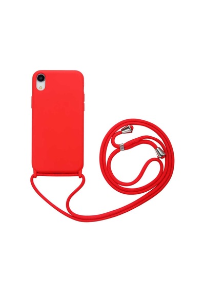 Apple Uyumlu iPhone XR 6.1 Kılıf Zore Ropi Ipli Silikon Kılıf