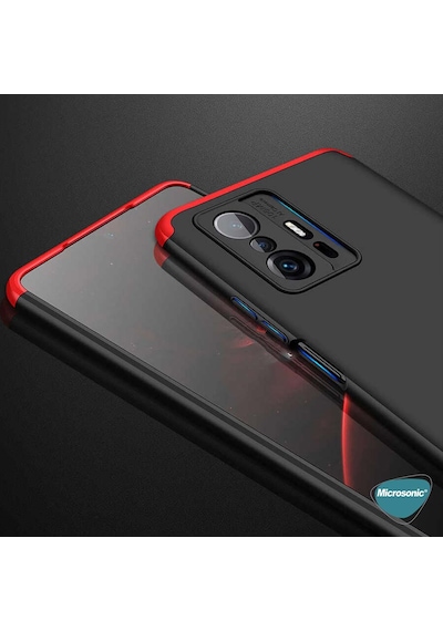 Microsonic Xiaomi Mi 11T Pro Kılıf Double Dip 360 Protective