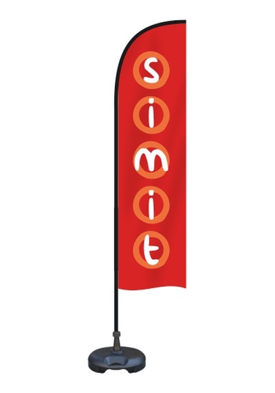 Simit Yelken Bayrak Tek Ebat