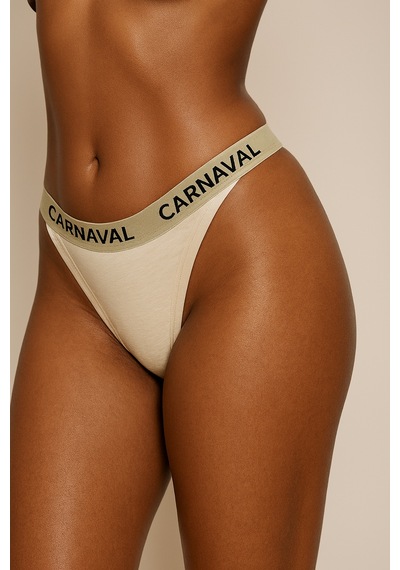 Carnaval Socks Carnaval Krem Renkli Premium Kadın Brazilian Külot Çok Renkli