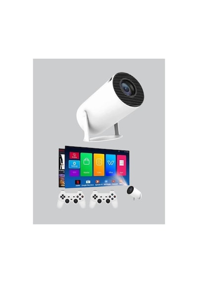 Astraltech Taşınabilir Projeksiyon Cihazı 4k Destekli Wi-fi Kablosuz Ekran Yansıtma
