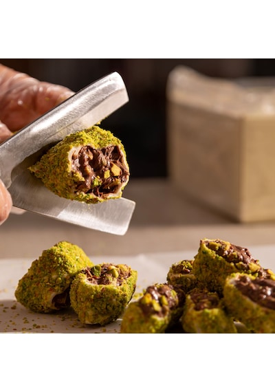 Servet Çikolatalı Antep Fıstıklı Sarma Lokum 500 G