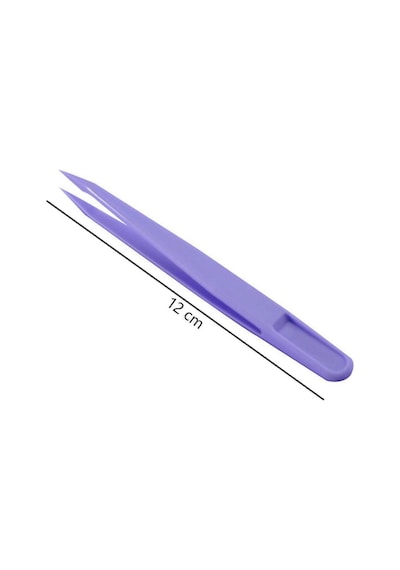 Koodmax Hassas Elektronik Ve El Sanatları Tamir Cımbızı Sert Plastik 12cm Düz Cımbız Mor