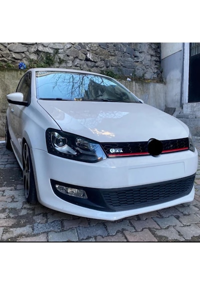 Volkswagen Polo 6R Gti Kırmızı Şeritli Ön Panjur 2009-2014