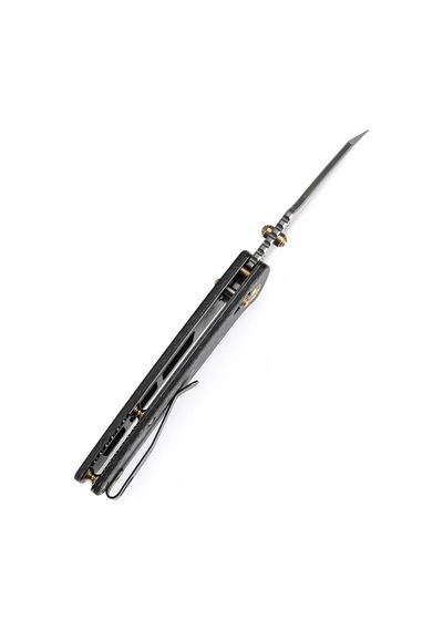 Kansept Main Street Karbon Fiber Sap Damascus Çelik Çakı K1015v1 Kum