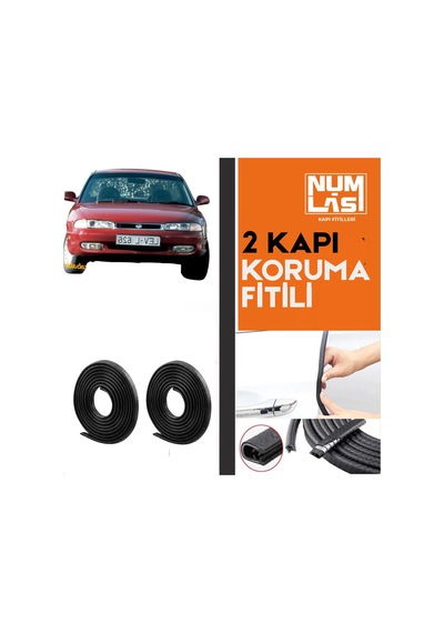 Mazda 626 Hatchback 1992-1999 İki Kapı Koruma Fitili Siyah Renk Numlas-a Kalite-nm2667