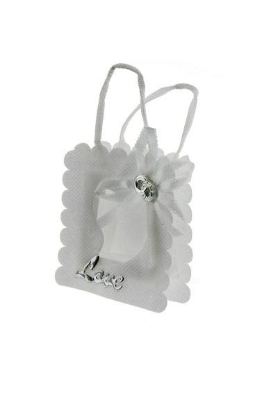 Mutluadim 12 Adet 7X8Cm Kumaş Çanta Love Yazılı