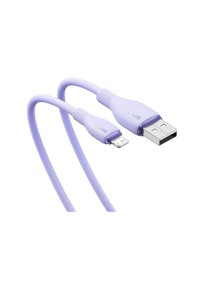 Pudding Hızlı Şarj Özellikli Lightning Kablo 2.4a 1.2 Metre, Mor Standart