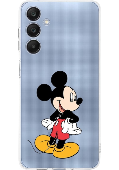 Samsung Galaxy A26 İle Uyumlu Mickey Mouse 4 Baskılı Kamera Korumalı Şeffaf Kılıf Şeffaf