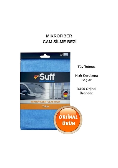 Mikrofiber Cam Temizleme Bezi Lale 50x70 Cm