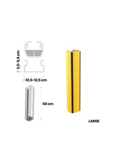 Puffyguard U Tipi Raf Ayak Koruyucu Yeni Tip 60 Cm - Large - A:10,5 Cm-12,5 Cm B: 3,5 Cm-5,5 Cm