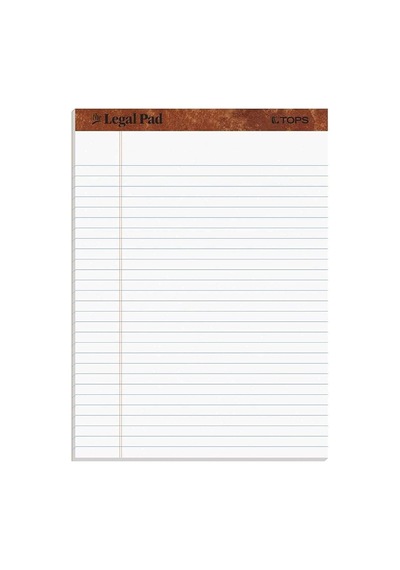 Tops 8,5 X 11 Yasal Ped, 12'li Paket, The Legal Pad Markası, Geniş Çizgili, Beyaz Kağıt, Yazı Defteri Başına 50 Çok Renkli Tops 8,5 X 11 Yasal Ped, 12'li Paket, The Legal Pad Markası, Geniş Çizgili, Beyaz Kağıt, Yazı Defteri Başına 50 Çok Renkli
