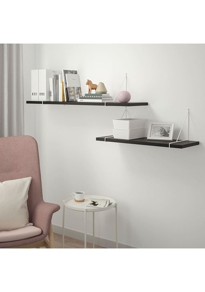 Ikea Bergshult Duvar Rafı Parçası, Venge, 80x30 Cm