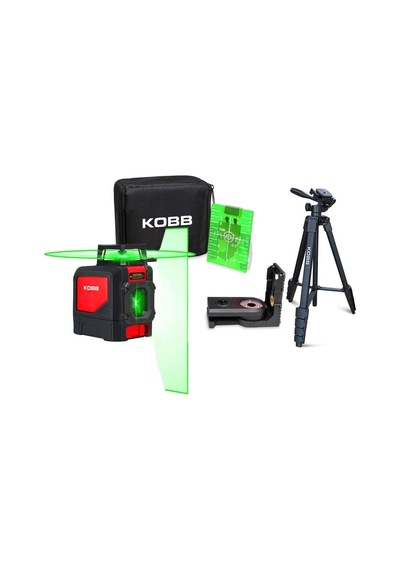 Kobb Kbl30gtp Otomatik Hizalamalı Yeşil Çapraz Çizgi Lazer Distomat + Tripod 25 M
