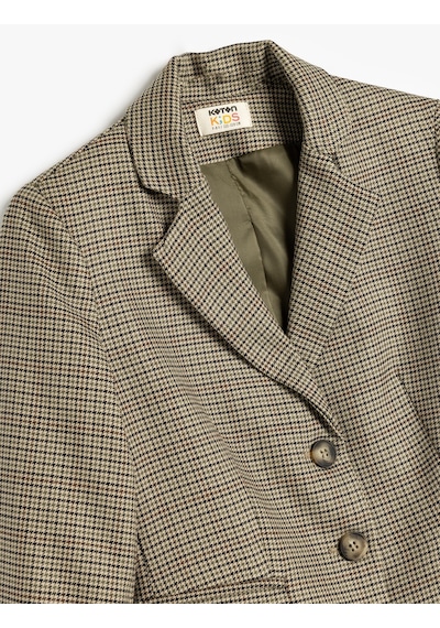 Koton Kruvaze Blazer Ceket Uzun Kollu Cep Detaylı Viskon Karışımlı Kahverengi Ekose 5wkg20084aw Kahverengi Ekoseli Kahverengi Koton Kruvaze Blazer Ceket Uzun Kollu Cep Detaylı Viskon Karışımlı Kahverengi Ekose 5wkg20084aw Kahverengi Ekoseli Kahverengi