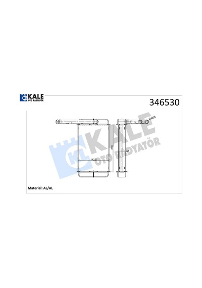 Kalorıfer Radyatoru Transıt 2.0 2.5d 85 92 T12 T15 92 00 Brazıng Kale Radyatör 89vw18476ba/ 1628214/ 1628392