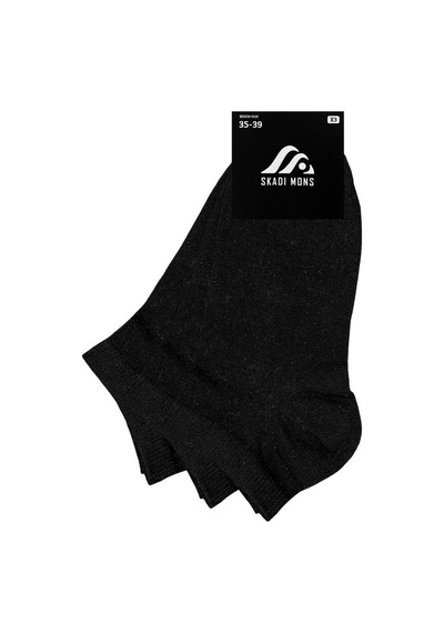 Skadi Mons Bambu Ankle 3 Pack Unisex Siyah Çorap 1605030723-001 Siyah