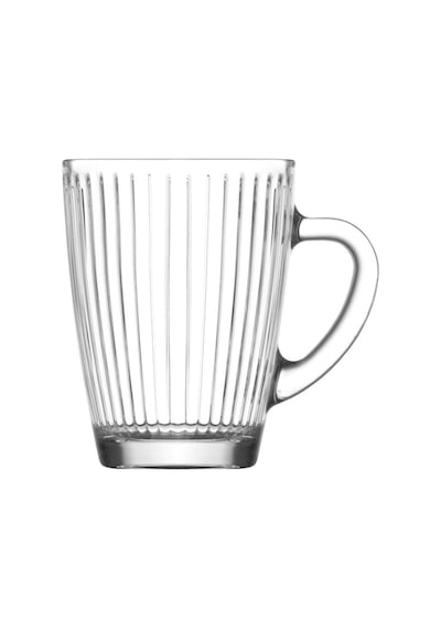 Lav Hestia Cam Kupa 6 Kişilik 400 ml Kulplu (Kahve/Çay Bardağı)