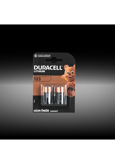 Duracell Yüksek Güçlü Lityum 123 Pil 3V 2'li Paket (CR123/ CR123A / CR17345)