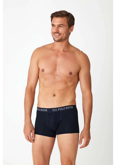 U.S. Polo Assn. Erkek Lacivert - Lacivert Baskılı 2 Li Boxer 82006 Lacivert - Lacivert Baskılı