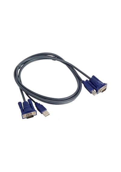 Alfais 4535 Usb Kvm Switch Vga Yazıcı Adaptör Kablosu
