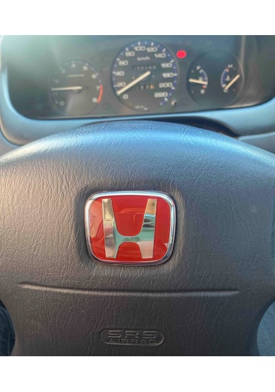 Honda Civic İes Makyajlı Fd6 Fb7 Fc5 Uyumlu 2006-2012/ 2012-2016 Kırmızı Direksiyon Logosu