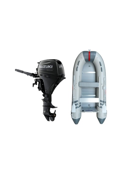 Marinport 4.00 Ahşap Taban Şişme Bot + Suzuki 20 Hp Deniz Motoru
