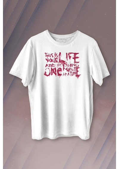 Fight Club This Is Your Life Tyler Durden Dövüş Kulübü Baskılı Tişört Unisex T-shirt 001