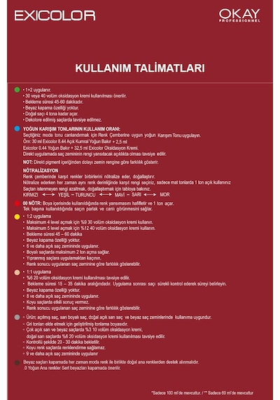 Exicolor Saç Boyası Tüp 60 Ml 5.73 Yoğun Kahve Altın 2 Adet Oksidan Hediyeli 4'lü Set