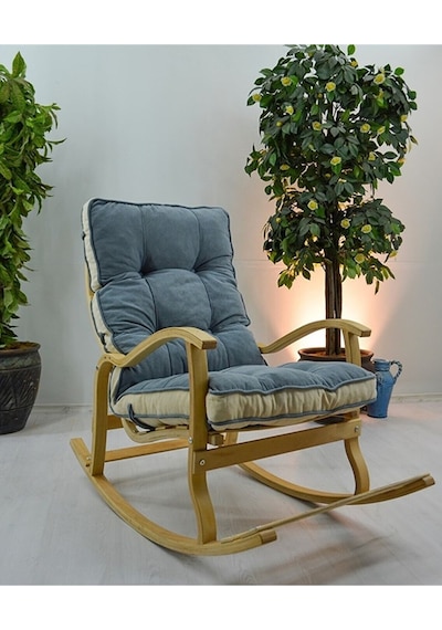 Reyo Home Indigo Sallanan Sandalye Dinlenme,Emzirme,Tv Koltuğu MD-TV