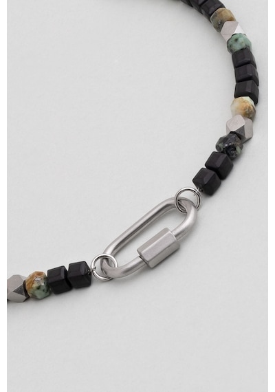 So Chic Jasper Ve Hematit Taşlı 23 Cm Çelik Erkek Bileklik Çelik