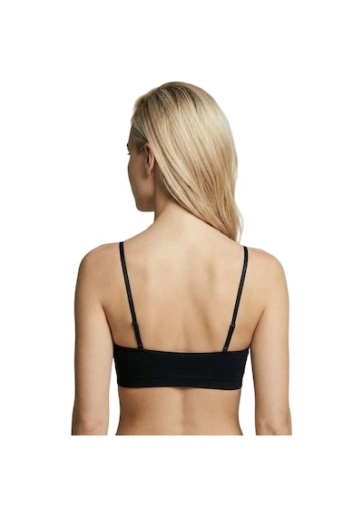 New Bra 6705-kadın Desteksiz B Cup Hayalet Sütyen Siyah