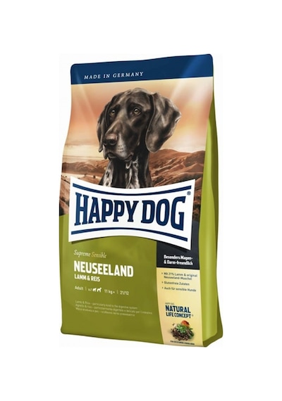 Happy Dog Neuseeland Kuzu Etli Yetişkin Köpek Maması 4 KG