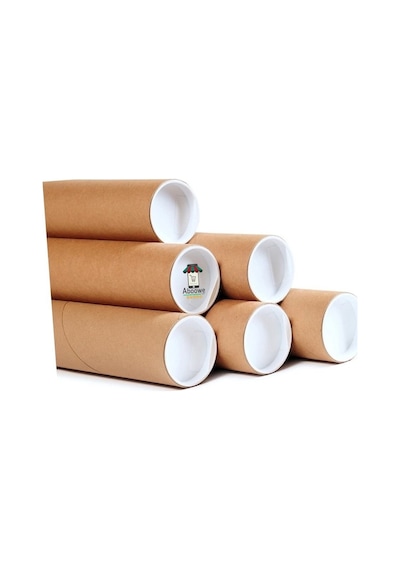 Aboowe Kapaklı Silindir Kutu Rulo Gönderi Tüpü 5Cm X50 Cm 5 Adet