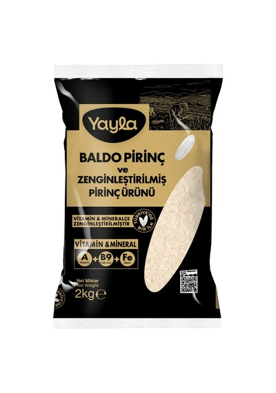 Yayla Ekstra Zenginleştirilmiş Baldo Pirinç 2 Kg - 2 Adet Tarı