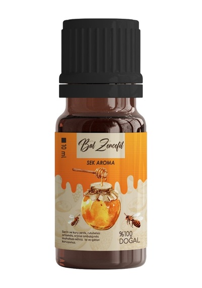 Sek Aroma Bal & Zencefil Malt Aroması Tatlandırıcısı - Bal & Zencefil Aroması 10 ML - 5 L Uyumlu