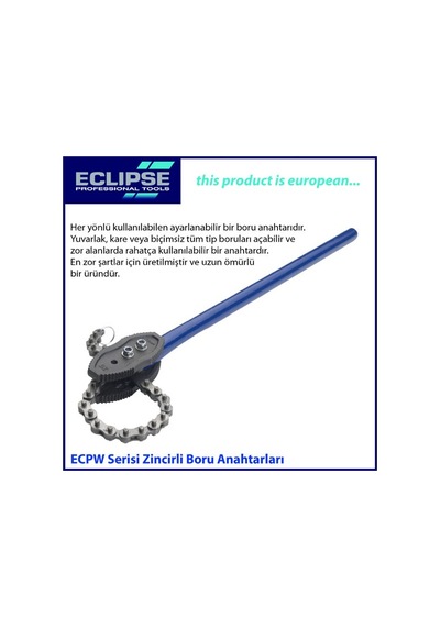 Eclipse Ecpw4 Zincirli Boru Anahtarı 100 MM