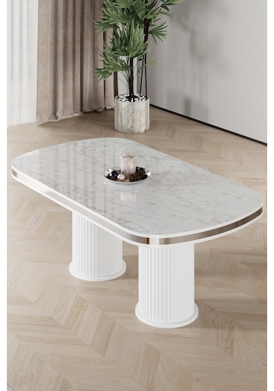 Canisa Galya Serisi Lak Panel 90x168 Sabit Beyaz Mermer Desen Mutfak Masası Beyaz Mermer Masa Krom Pvc Canisa Galya Serisi Lak Panel 90x168 Sabit Beyaz Mermer Desen Mutfak Masası Beyaz Mermer Masa Krom Pvc