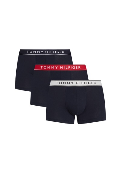 Tommy Hilfiger 3p Trunk Wb Erkek Kırmızı Boxer - Um0um03457 Kırmızı