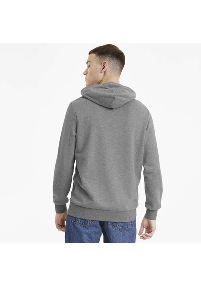 Puma Classics Logo Erkek Kapüşonlu Hoodie - Gri