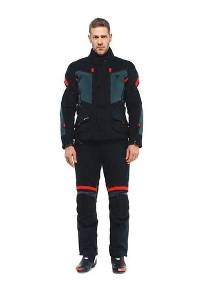 Dainese Daınese Carve Master 3 G.tex Blk Ebony Lava Red Ceket Renkli