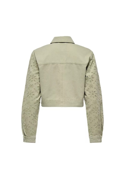 Only Onlelsa Short Crochet Jacket Kadın Ceket 15338055 Yeşil